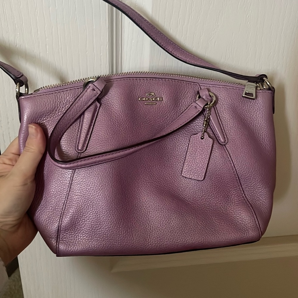 COACH pebble leather crossbody